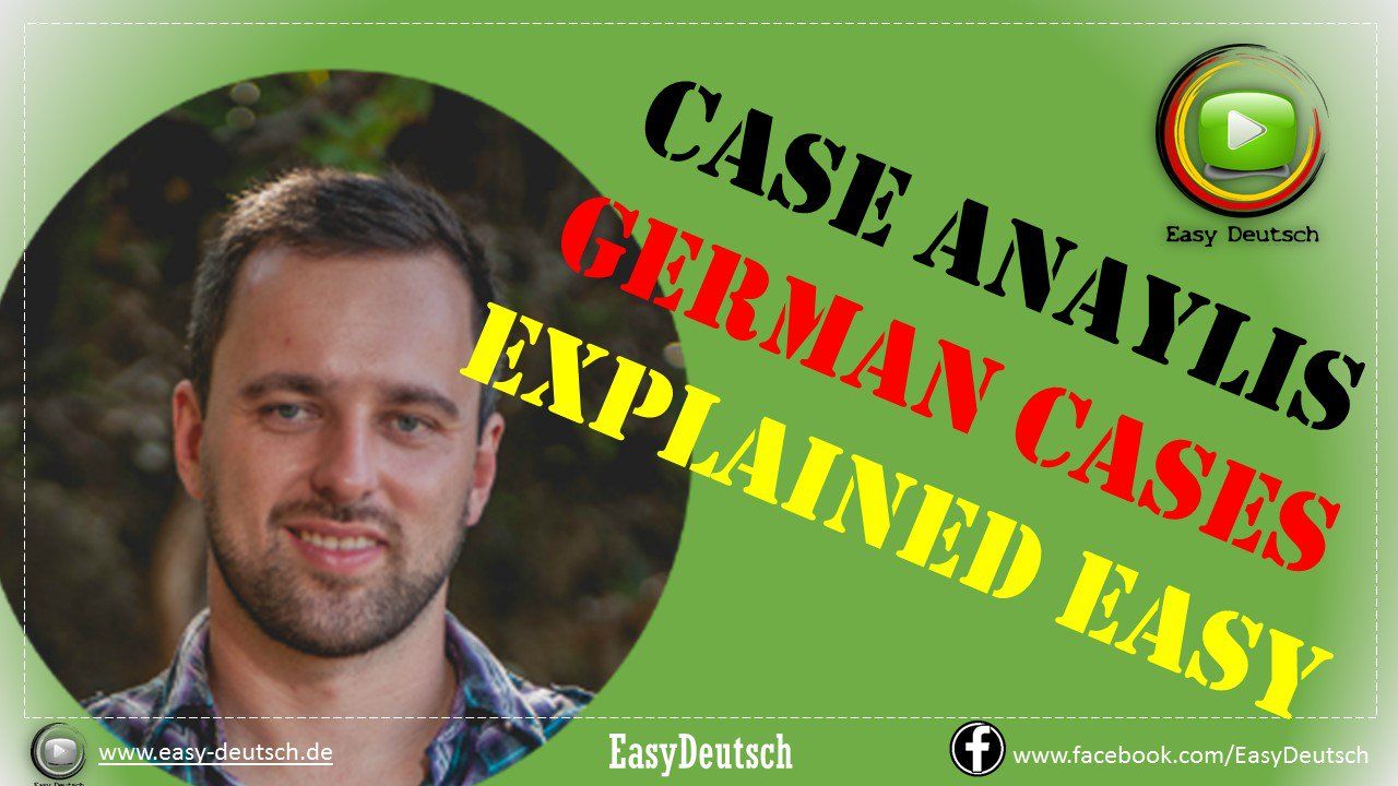 German cases explained on examples