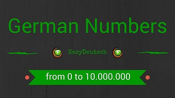 German NUmbers German NUmbers