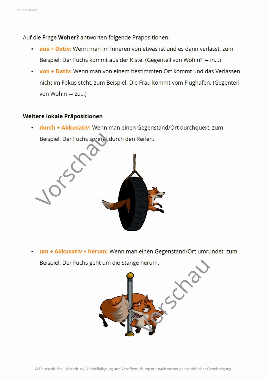 Deutschfuchs - Online Lehrbuch Beispiel 2