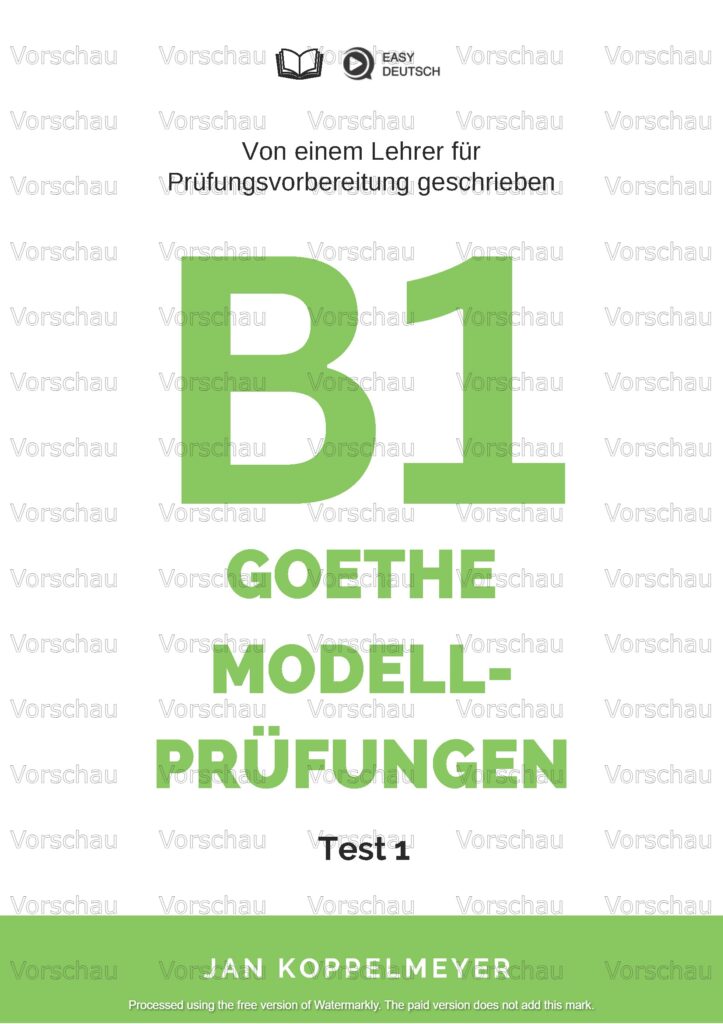 Modelltest - Goethe_Ösd B1
