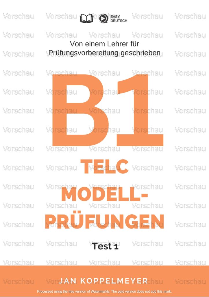 Modelltest telc B1 Deutschprüfung