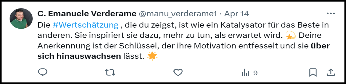 Motivation und Lob